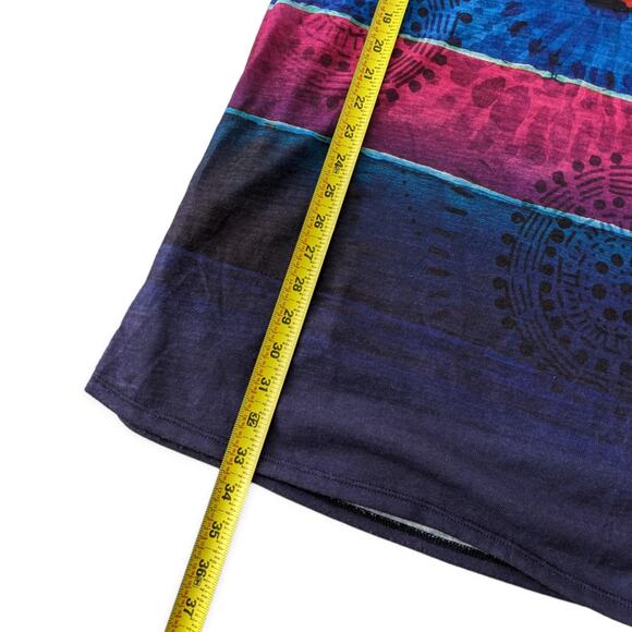 Desigual Sunset Stripe Sheath Dress Medium cobalt magenta - Picture 6 of 11